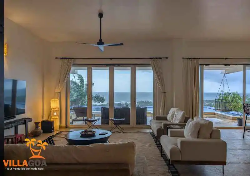 Sea View 7 Bedroom Private Pool Villa Morjim