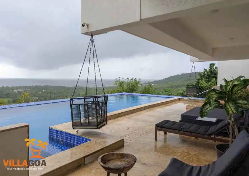 Sea View 7 Bedroom Private Pool Villa Morjim